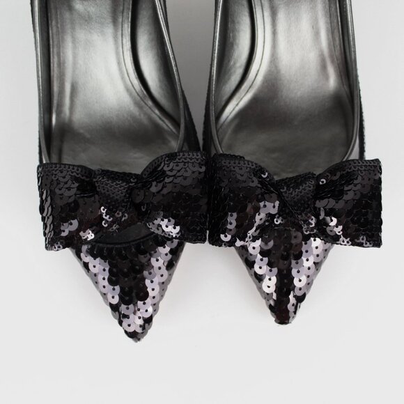 NEW VALENTINO Sequin Bow Pumps | Runway Chic for Events, Work & Date Nights - Picture 12 of 16
